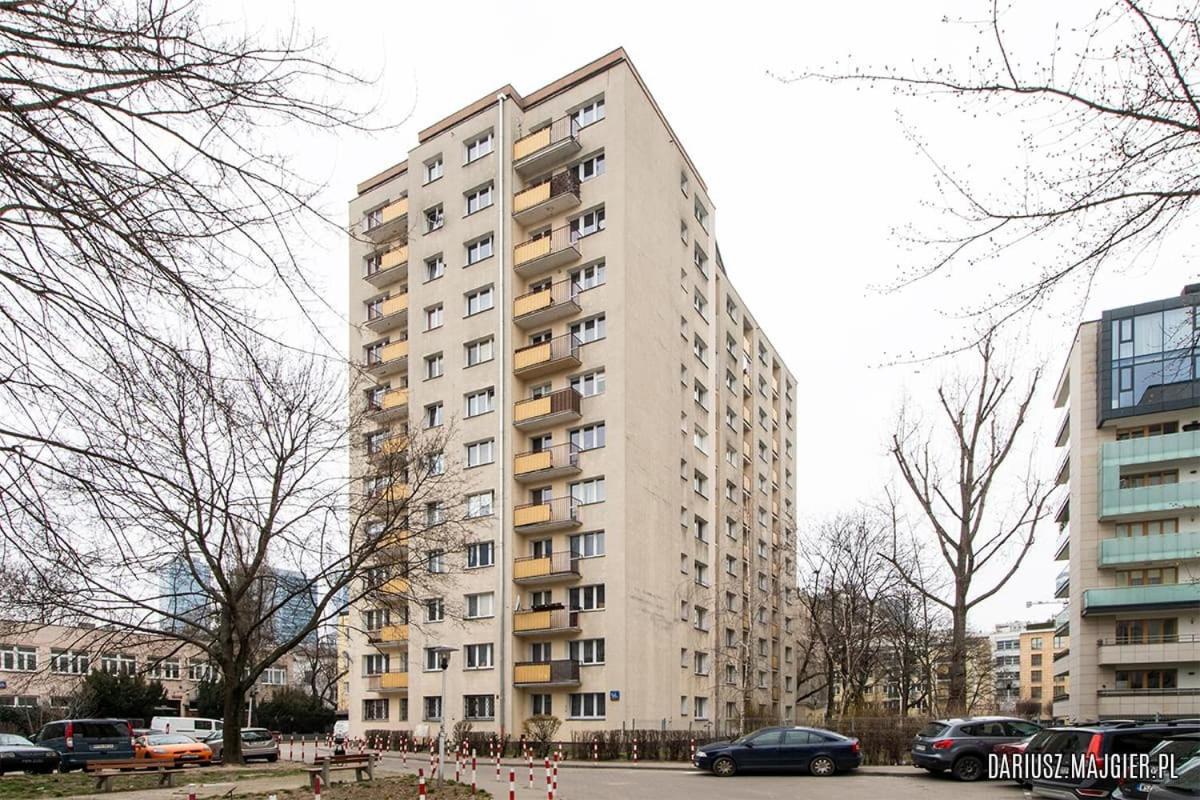 Center Apartment, Balcony Twarda Warschau Exterior foto